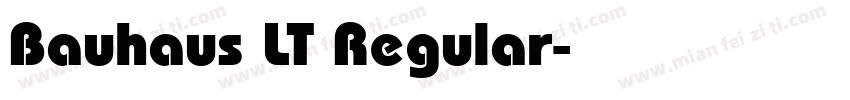 Bauhaus LT Regular字体转换